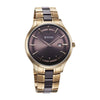 Titan Slim Ceramic Fusion Quartz Analog with Date Grey Dial Stainless Steel Strap Watch For Men