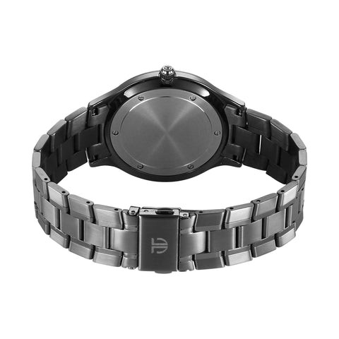 Titan Clasique Slim Quartz Analog with Date Grey Dial With Grey Color Stainless Steel Strap Watch For Men