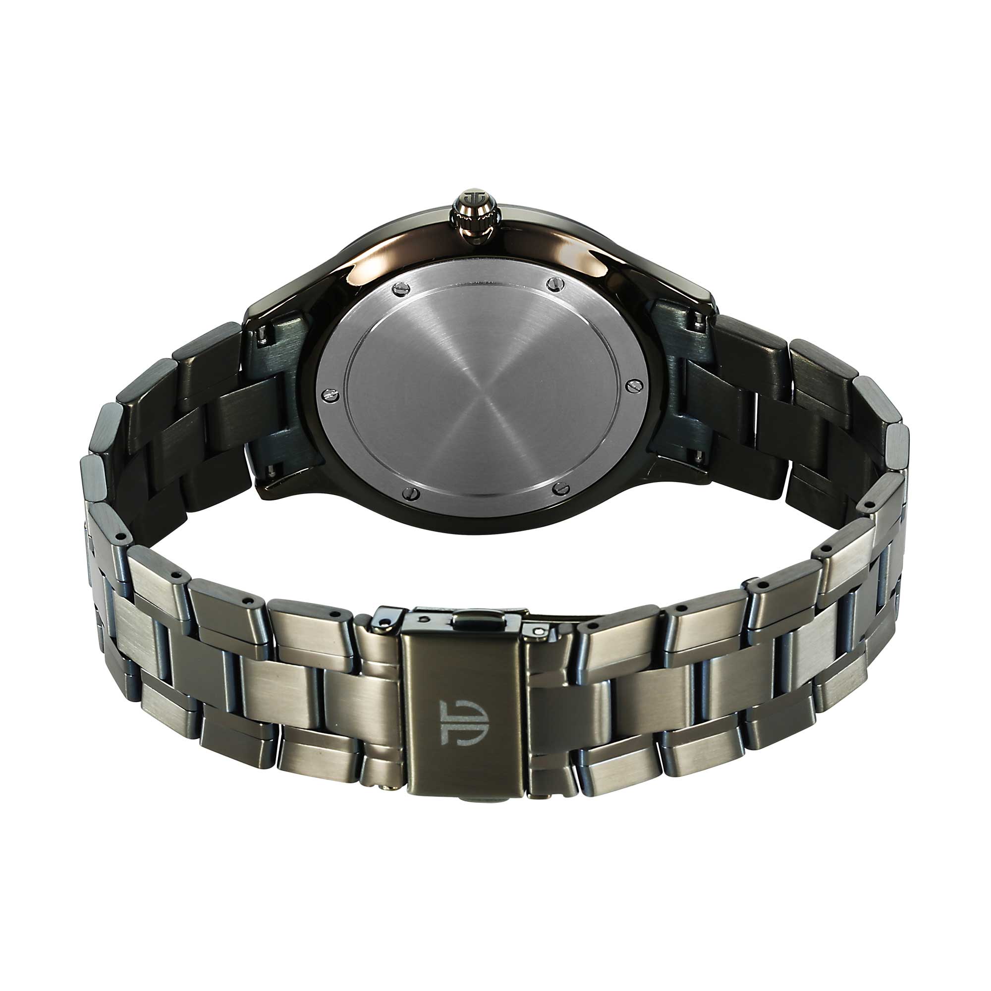 Titan Clasique Slim Quartz Analog with Date Brown Dial With Two Toned Color Stainless Steel Strap Watch For Men