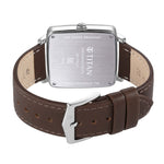 Titan Avant Garde Quartz Multifunction Silver Dial Leather Strap watch for Men