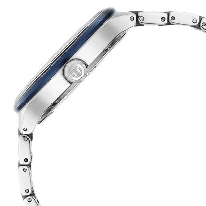 Titan Ceramic Fusion Blue Dial Multi Stainless Steel Strap watch for Men