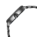 Titan Ceramic Fusion Multifunction Black Round Dial Two Toned Stainless Steel Strap Watch For Men