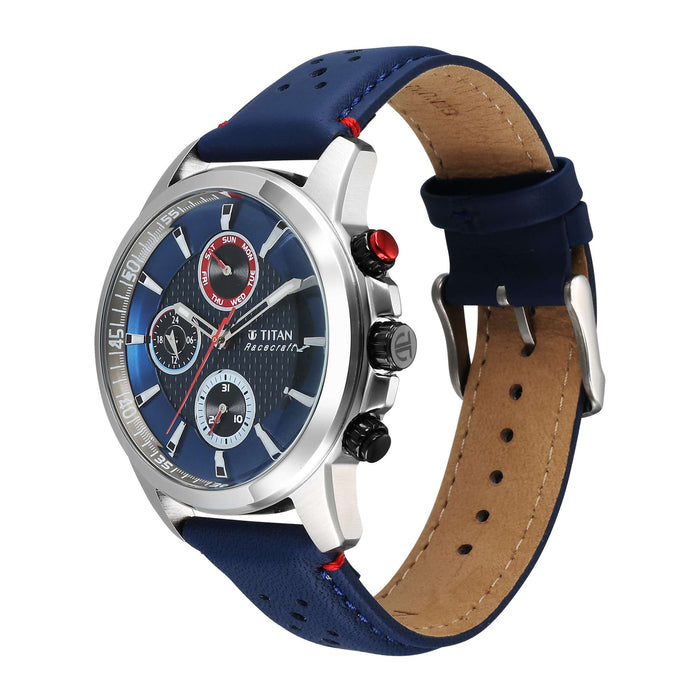 Titan Men Stainless Steel Round Shape Watches(90152KL01)