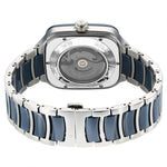 Titan Ceramic Fusion Automatic Square Blue Dial Rose Gold Dual-Toned Stainless Steel Bracelet Watch for Men