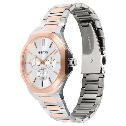 Titan Classique Slim Multifunction Case Material Stainless Steel ShapeRound Men Watch (90198KM01)
