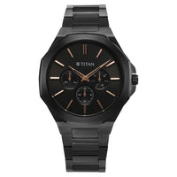 Titan Classique Slim Multifunction Case Material Stainless Steel ShapeRound Men Watch (90198NM01)