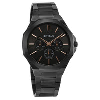 Titan Classique Slim Multifunction Case Material Stainless Steel ShapeRound Men Watch (90198NM01)