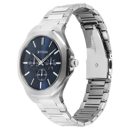 Titan Classique Slim Multifunction Case Material Stainless Steel ShapeRound Men Watch (90198SM01)