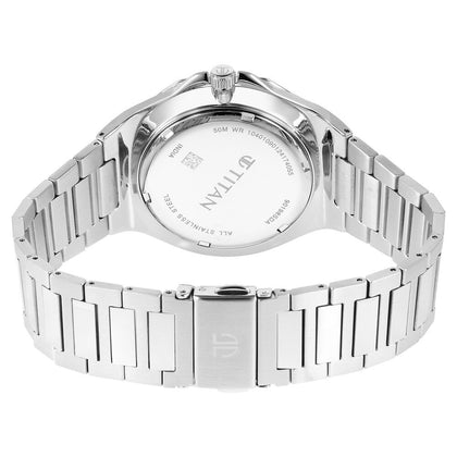 Titan Classique Slim Multifunction Case Material Stainless Steel ShapeRound Men Watch (90198SM01)