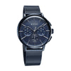 Titan Light leathers Multifunction Anthracite Dial Stainless Steel Strap Watch For Men
