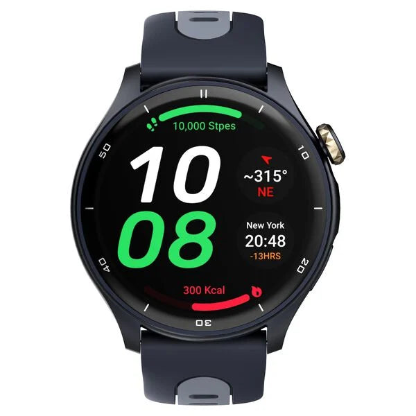 Titan Celestor Advanced GPS & Barometer 3.6 CM AMOLED Display with AOD, Piezoelectric Functional Crown Blue Eclipse 90206AP02