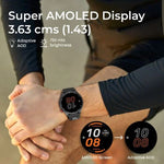 Titan Celestor Advanced GPS & Barometer 3.6 CM AMOLED Display with AOD, Piezoelectric Functional Crown Blue Eclipse 90206AP02