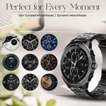 Titan Heritage Premium Smartwatch with All SS Design, 3.6 CM AMOLED Display, BT Calling, Advanced Chipset, Titan Health 90207NM01