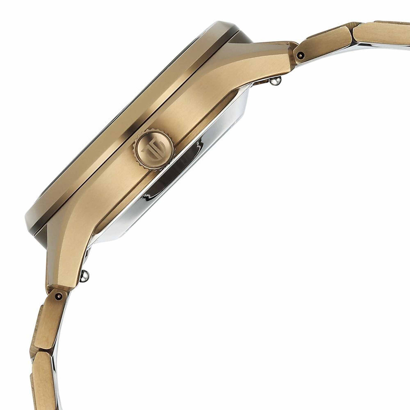 Titan Astral Concealed Automatic Analog with Khaki Dial Khaki Stainless Steel Strap Watch for Men