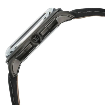 Titan Black Dial Leather Strap Multifunction Watch for Men