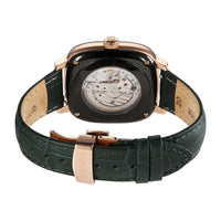 Titan Green Special Dial Leather Strap Concealed Automatic Watch for Men