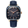 Titan Blue Dial Leather Strap Concealed Automatic Watch for Men