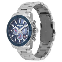 Titan Octane Blue Dial Silver Stainless Steel Multifunction Watch for Men