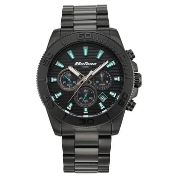 Titan Octane Black Dial Stainless Steel Multifunction Watch for Men