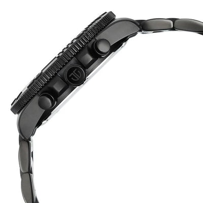 Titan Octane Black Dial Stainless Steel Multifunction Watch for Men
