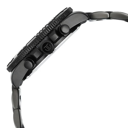 Titan Octane Black Dial Stainless Steel Multifunction Watch for Men