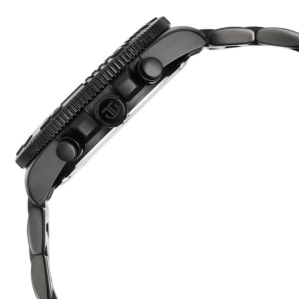 Titan Octane Black Dial Stainless Steel Multifunction Watch for Men