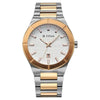Titan Regalia Silver Dial Two Toned Stainless Steel Analog with Date Watch for Men