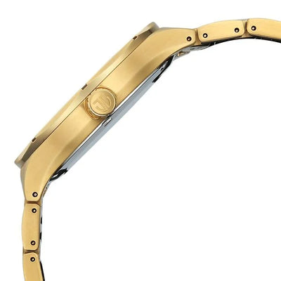 Titan Regalia Silver Dial Gold Stainless Steel Analog with Date Watch for Men