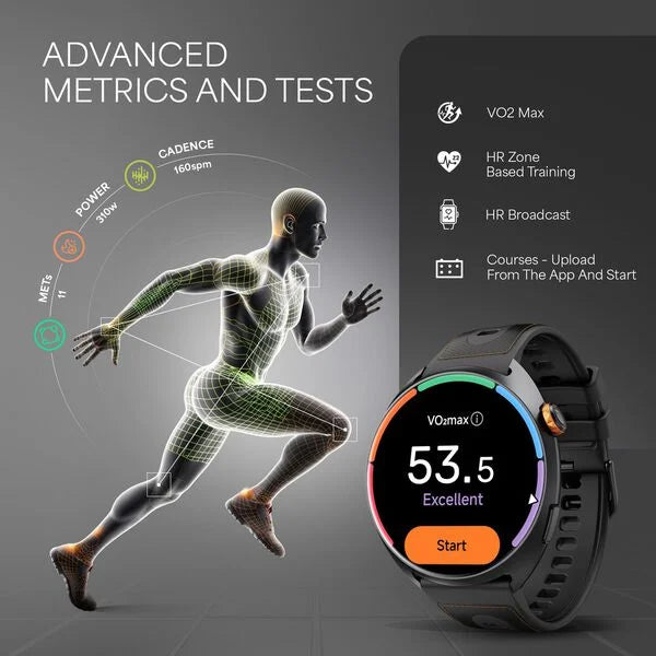 Titan Celestor 2.0 Smartwatch with 1.43" inch AMOLED Display, Training Load & Readiness, Titan Q, Dual band GPS