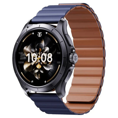 Titan Evoke Smartwatch 1.32" inch AMOLED Display with AOD, Functional Crown, Magnetic Strap, Metal Body,Fast Charge