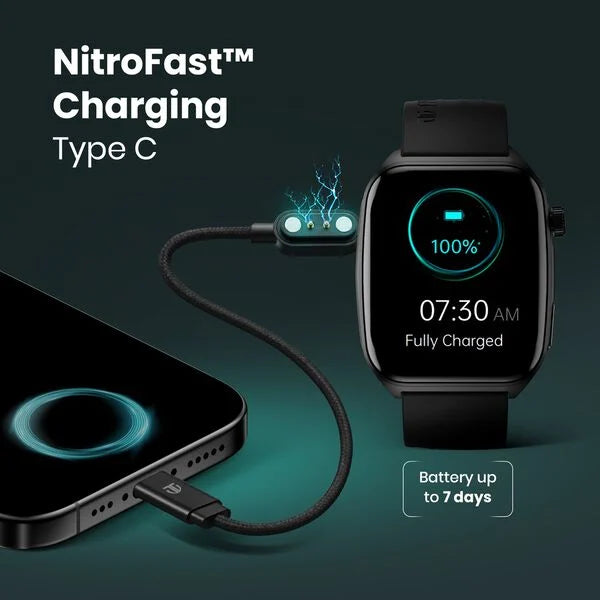 Titan Smart 4.0 Smartwatch with 1.93" AMOLED Display, Infinite AI Watch Faces, AI Voice assistant, Smart Hydration