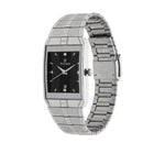 Titan Quartz Analog with Date Black Dial Stainless Steel Strap Watch for Men