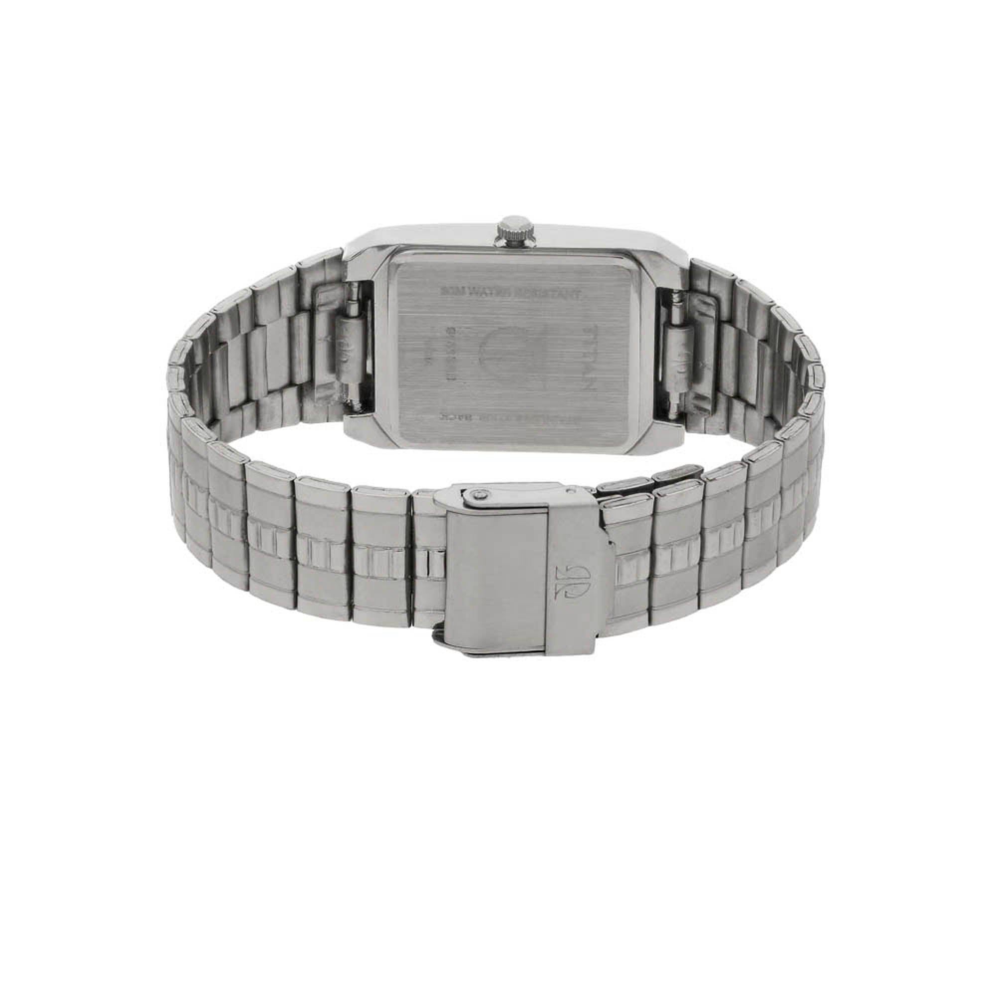 Titan Quartz Analog with Date Black Dial Stainless Steel Strap Watch for Men