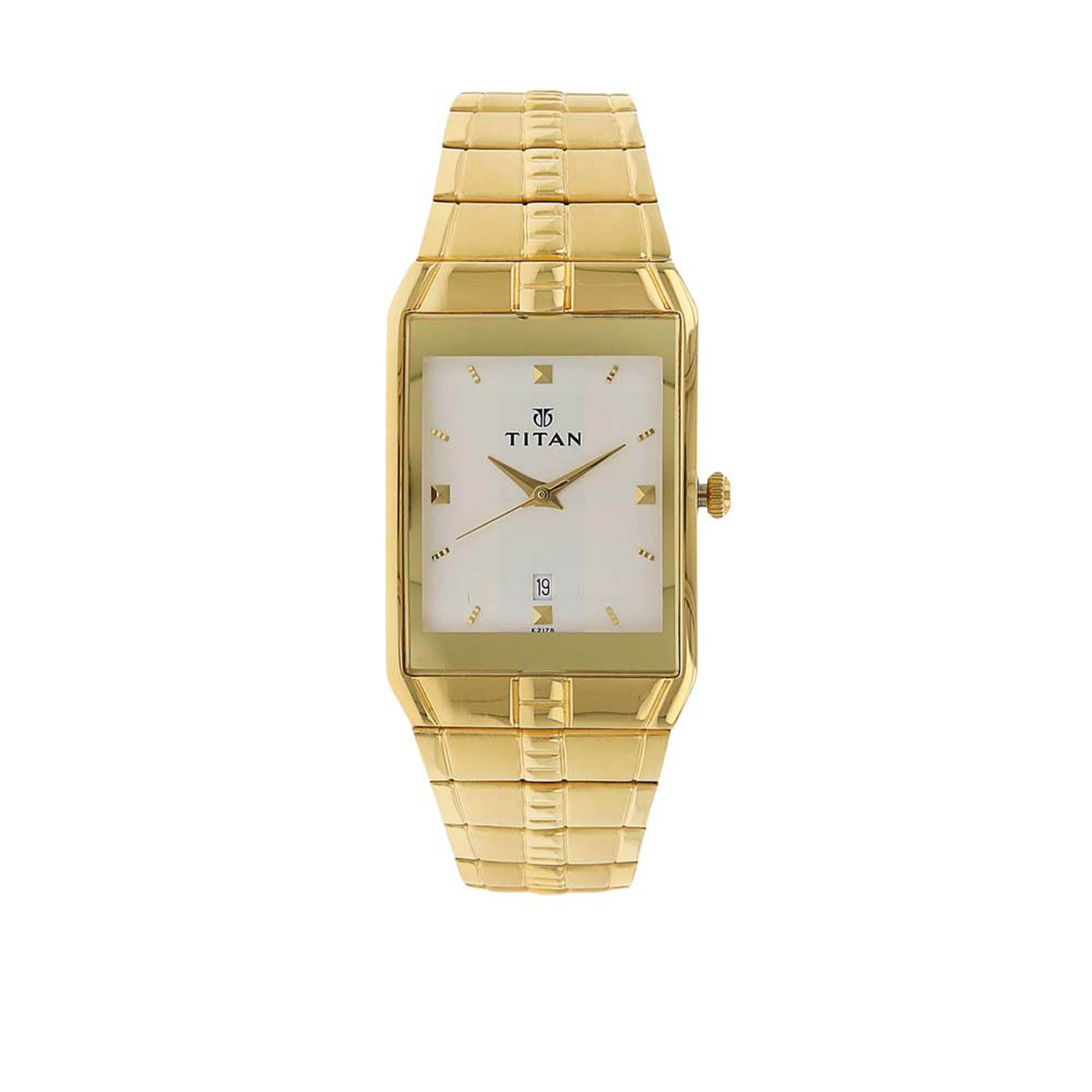 Titan Analog with Date Silver Dial Metal Strap watch for Men