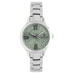 Titan Quartz Analog Green Dial Stainless Steel Strap Watch for Women