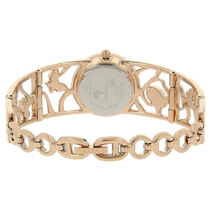 Titan Raga Aurora Mother of Pearl Dial Women Watch With Metal Strap