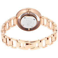 Titan Raga Brown Dial Rose Gold Metal Strap Analog Watch for Women