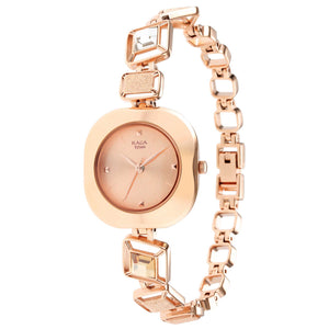 Titan Love All Rose Gold Dial Women Watch With Metal Strap