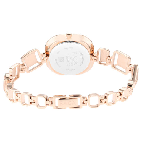 Titan Love All Rose Gold Dial Women Watch With Metal Strap