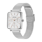 Titan Avant Garde Silver Dial Quartz Multifunction Stainless Steel Strap watch for Women