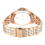 Titan Acetate Black Dial Analog with Day and Date Stainless Steel Strap Watch for Women