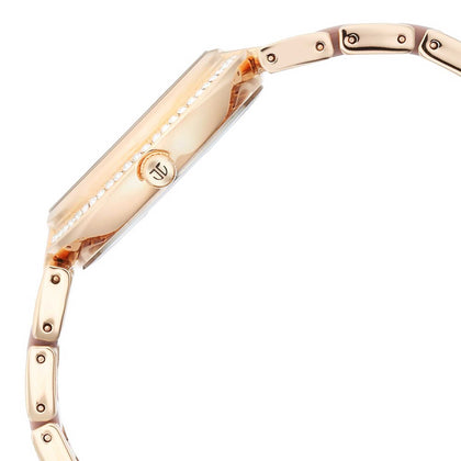 Titan Acetate GlAm Mother Of Pearl Multi Hybrid Strap watch for Women