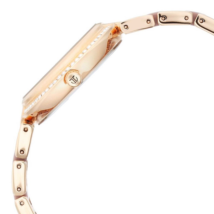 Titan Acetate GlAm Mother Of Pearl Multi Hybrid Strap watch for Women