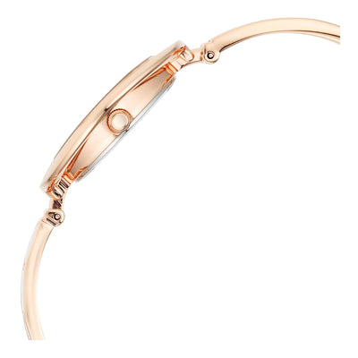 Titan Raga Power Pearls Quartz Analog Mother Of Pearl Dial Rose Gold Metal Strap Watch for Women