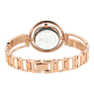 Titan Raga Power Pearls Quartz Analog Mother Of Pearl Dial Rose Gold Metal Strap Watch for Women