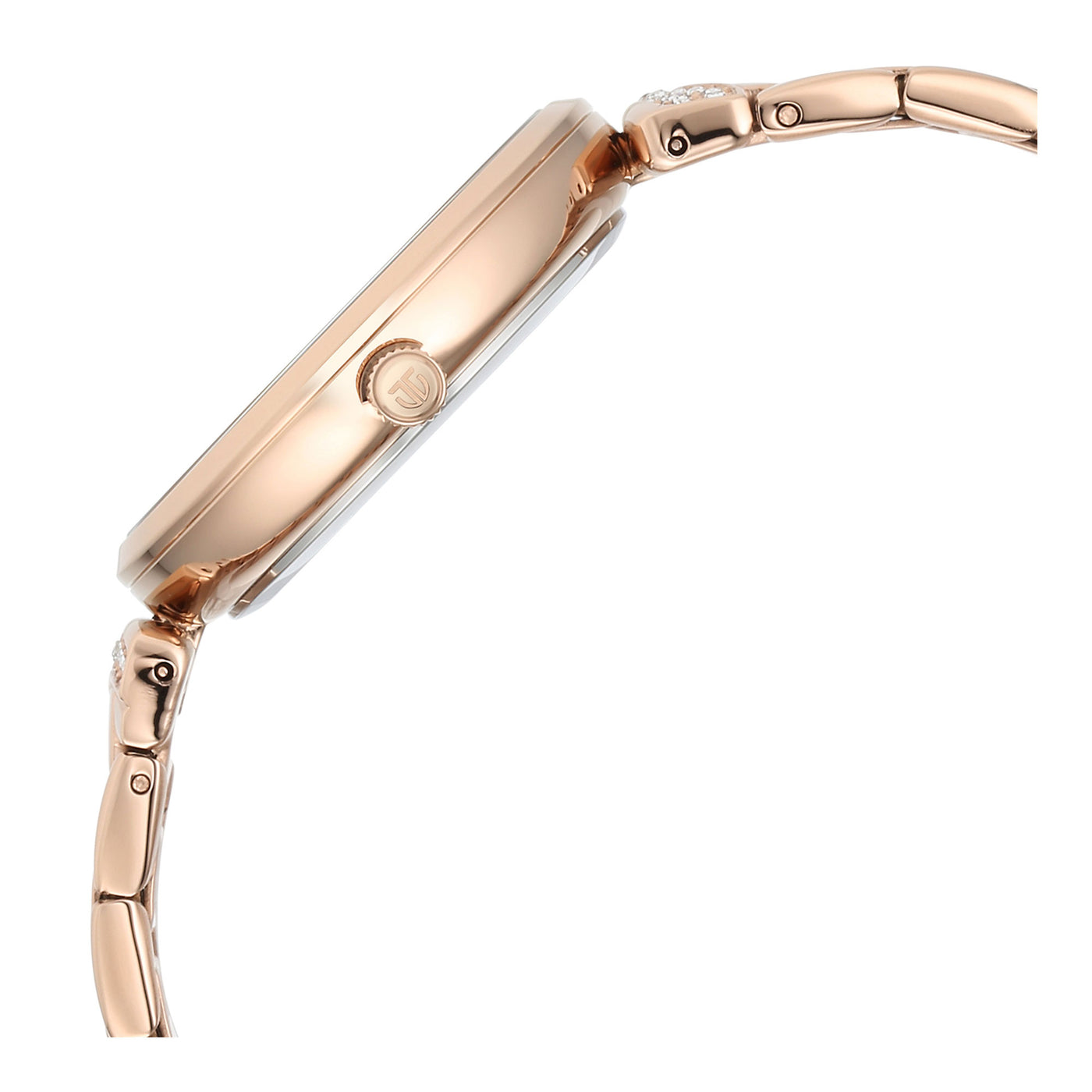 Titan Purple Style Up Quartz Analog Mother Of Pearl Dial Stainless Steel Strap Watch for Women 95237WM01