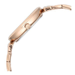 Titan Purple Style Up Quartz Analog Mother Of Pearl Dial Stainless Steel Strap Watch for Women 95237WM01