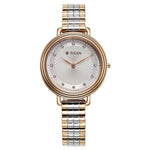 Titan Aura Quartz Analog Silver Dial Stainless Steel Strap Watch for Women