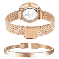 Titan Raga Memoirs Quartz Analog Mother Of Pearl Dial With Rose Gold Metal Strap Watch For Women