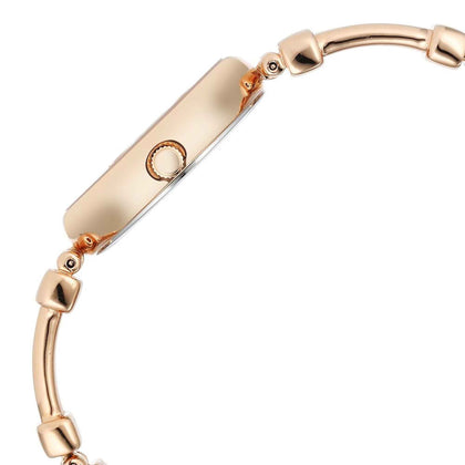 Titan Raga Showstopper Quartz Analog Rose Gold Dial Metal Strap Watch for Women